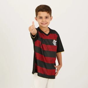 Braziline Camisa Flamengo Brains Infantil Vermelha e Preta