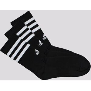 Kit Meia Adidas 3S 3 Pares Cano Alto Preta e Branca Kit Meia Adidas 3S 3 Pares Cano Alto Preta e Branca