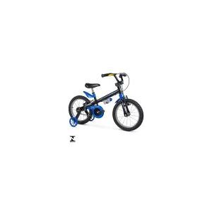 Bicicleta Aro 16 Infantil Apollo Preta/Azul C Rodinha Nathor