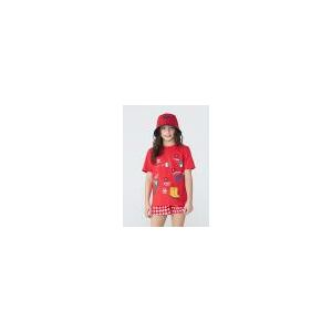 Infantil - Camiseta Unissex Com Apliques Dpa - Vermelho  unissex