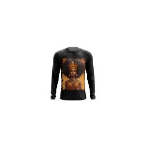 Camiseta Manga Longa Rainha Africana Queen Afric 2 - Kasubeck Store