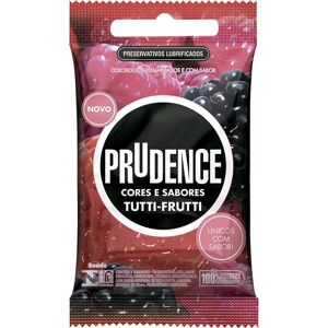 Prudence Preservativo Prudence Cores E Sabores Tutti Frutti - 12 pacotes c/ 3 unidades