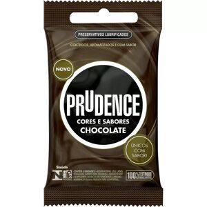 Prudence Preservativo Prudence Cores E Sabores Chocolate - 12 pacotes c/ 3 unidades