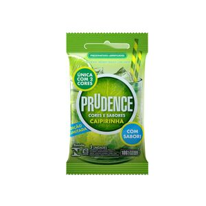 Prudence Preservativo Prudence Cores e Sabores Caipirinha - 12 embalagens com 3 unidades