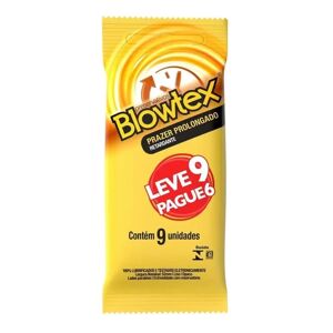 Blowtex Preservativo Blowtex Lubrificado Retardante 16 Embalagens com 9 Unidades