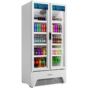 Refrigerador Vitrine Metalfrio Optima 752 Litros VB70AL   Porta de Vidro, Frost Free, Branco