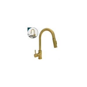 Torneira Pia Cozinha Dourado Escovado Inox 304 Monocomando Bancada Gou Torneira Pia Cozinha Dourado Escovado Inox 304 Monocomando Bancada Gou