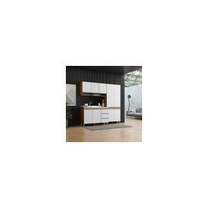 Cozinha Compacta Com Balcão Pia Sabrina 200 X 202 Cm 3 Peças Mdp Branc Cozinha Compacta Com Balcão Pia Sabrina 200 X 202 Cm 3 Peças Mdp Branc