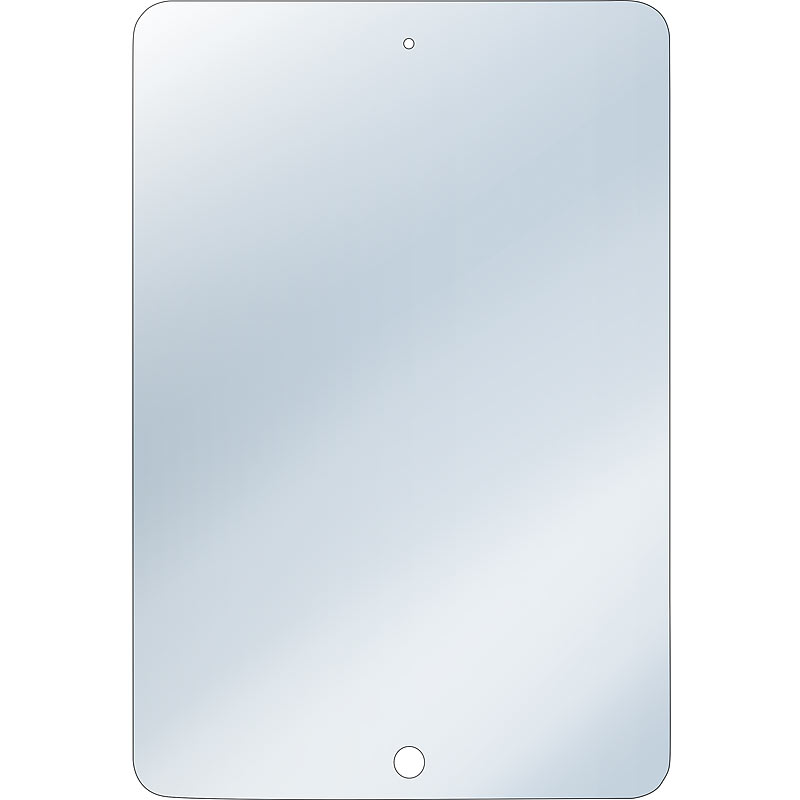 Somikon Displayschutz für Apple iPad mini, gehärtetes Echtglas, 9H
