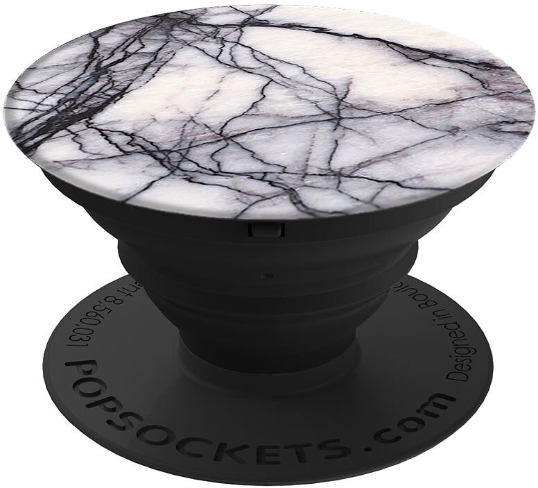 PopSockets Ausziehbarer Sockel und Griff für Smartphones und Tablets -WhiteMarble