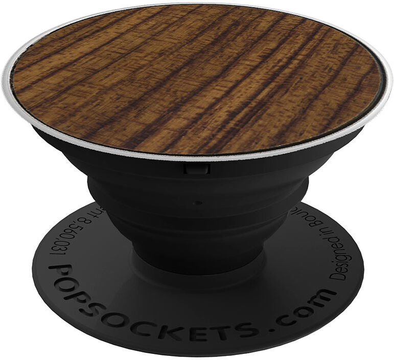 PopSockets Ausziehbarer Sockel und Griff für Handys und Tablets - Wood Rosewood