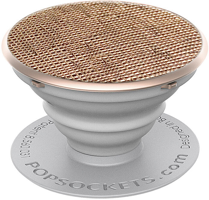 PopSockets Ausziehbarer Sockel und Griff für Handy & Tablet - Saffiano Rose Gold