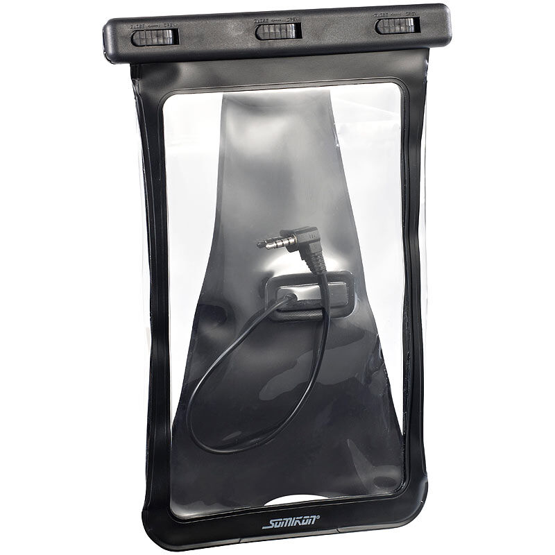 Somikon Wasserdichte iPad-Mini-& Tablet-Tasche bis 8