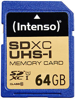 Intenso 64 GB Speicherkarte SDHC SD Class 10 UHS-I