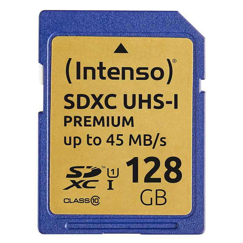 Intenso Premium SDXC-Speicherkarte 128 GB, UHS-I, Class 10 / U1