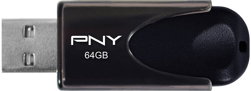 PNY 64 GB USB-2.0-Speicherstick Attaché 4, schwarz