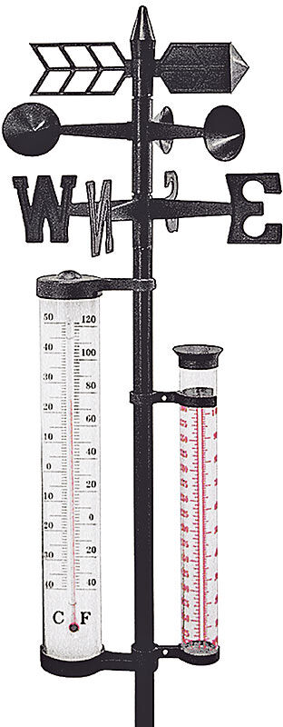 Wetterstation mit Regen-& Windmesser