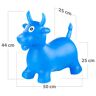 Playtastic Aufblasbare Hüpf-Kuh aus elastischem Kunststoff, blau