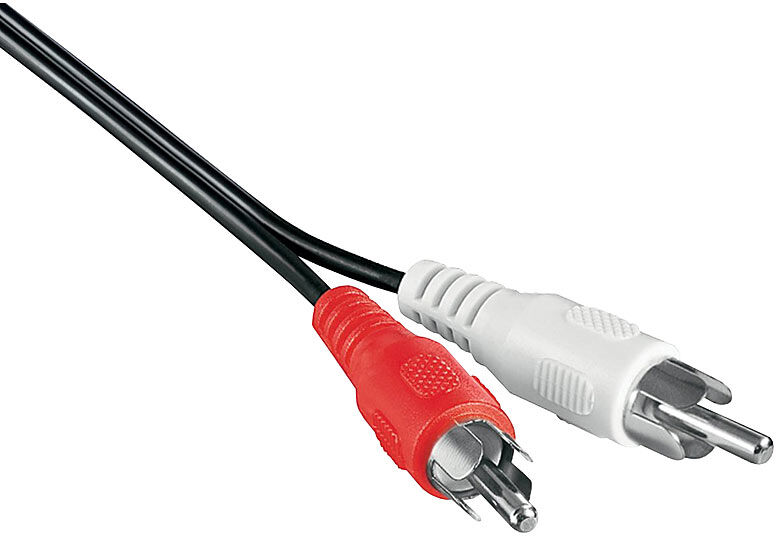 goobay Cinch-Kabel, Stecker-Stecker, Audio 2-fach, 2,5 m