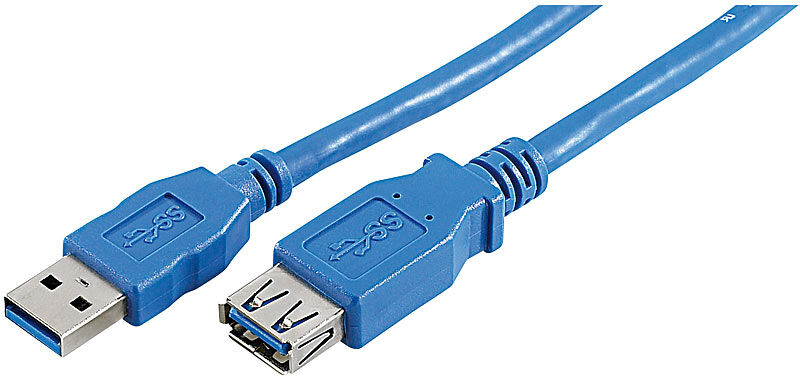 c-enter USB-3.0-Verlängerungskabel, Typ A Stecker auf Buchse, 3 m