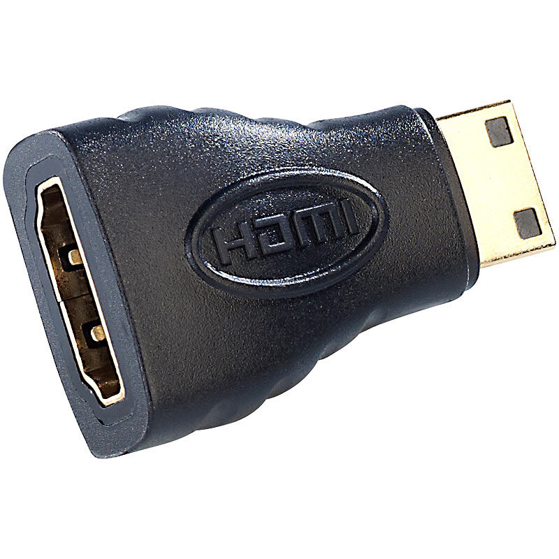 auvisio HDMI-Adapter HDMI-Buchse (Typ A) auf mini-HDMI-Stecker (Typ C)