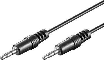 auvisio 3,5-mm-Klinken-Kabel Stecker auf Stecker, 1,5m, für AUX-Anschluss