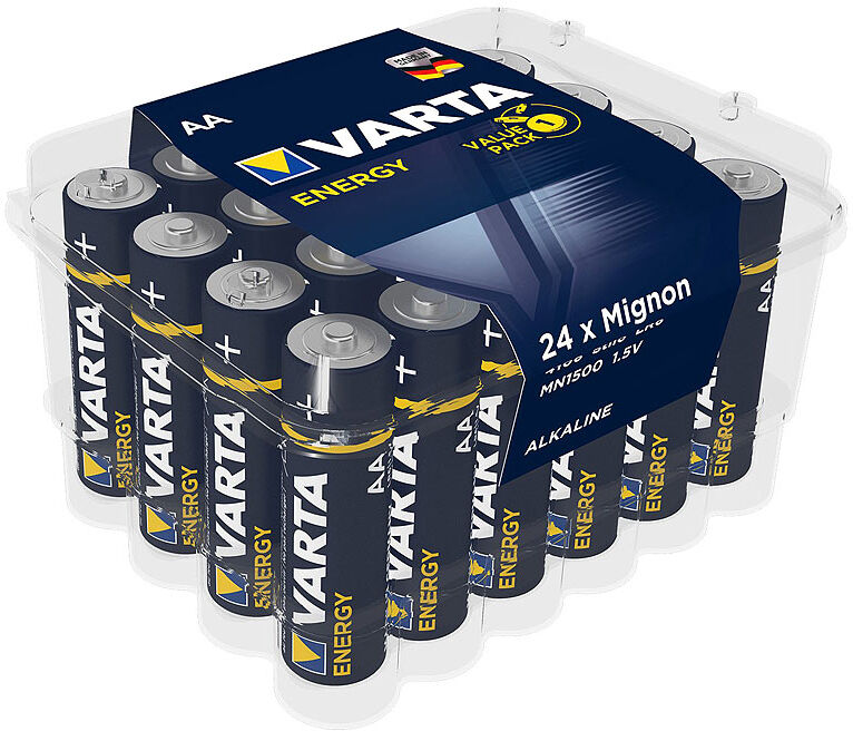 Varta Energy Alkaline-Batterien Typ AA / Mignon, 1,5 V, 24er-Set