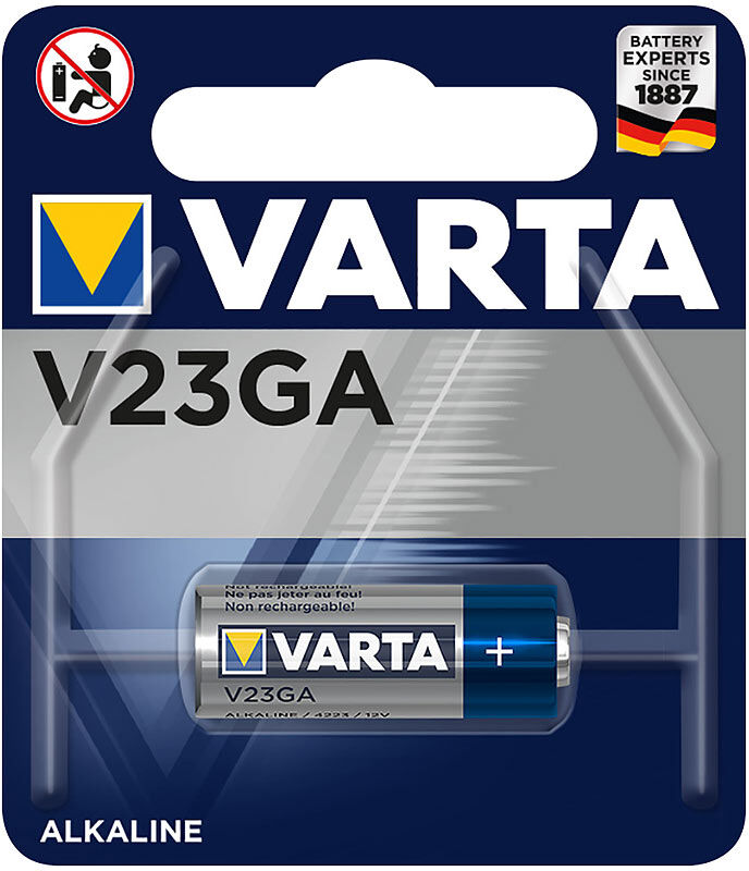 Varta Electronics Alkaline-Batterie, Typ MN21 / V23GA, 50 mAh, 12 Volt