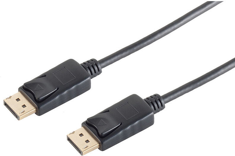 auvisio Displayport-Kabel, für Auflösungen bis 4K UHD, 2 m, schwarz