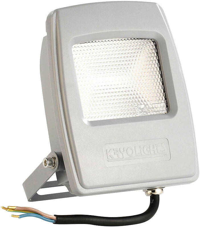 KryoLights Wetterfester LED-Fluter, 10 Watt, 750 Lumen, IP 65, warmweiß 3.000 K