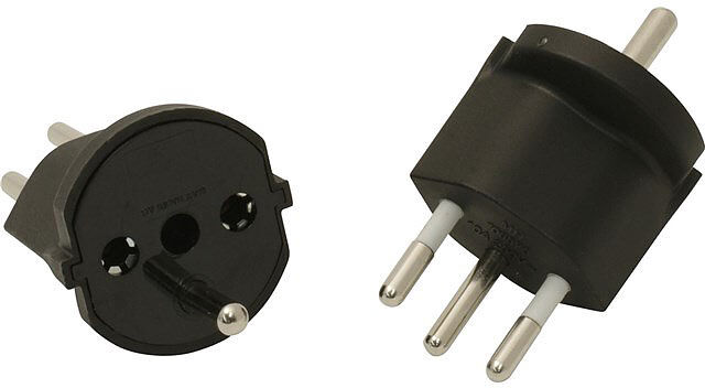 MAX HAURI AG Fixadapter Typ12 / Schuko (für die 3-polige Variante)