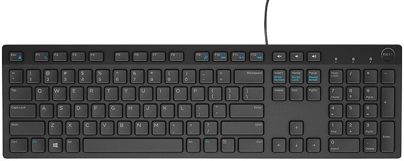 Dell USB-Multimedia-Tastatur KB216, QWERTZ, schwarz