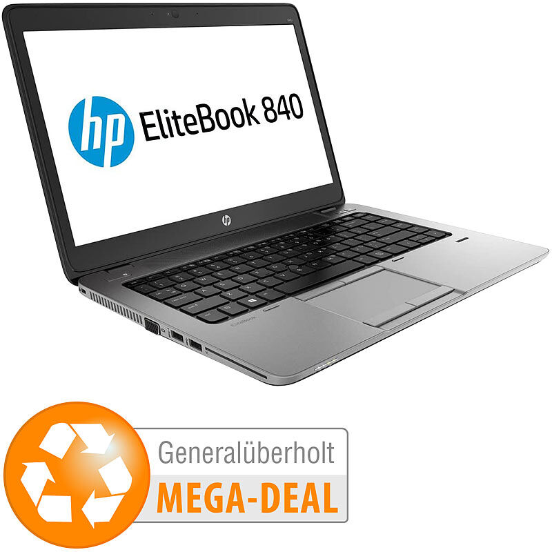 HP EliteBook 840 G2, 35,6cmHD+, Core i5, 8GB, 256GB SSD (generalüberholt)