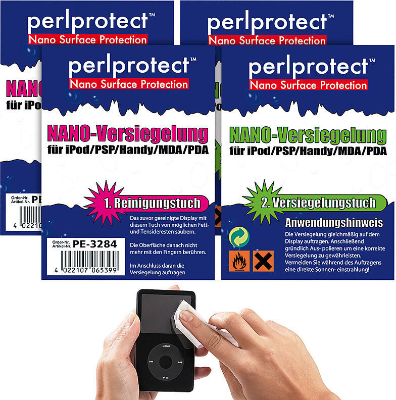 perlprotect Nano Surface Protection 2er-Set NANO Versiegelungen für alle Kunststoffoberflächen