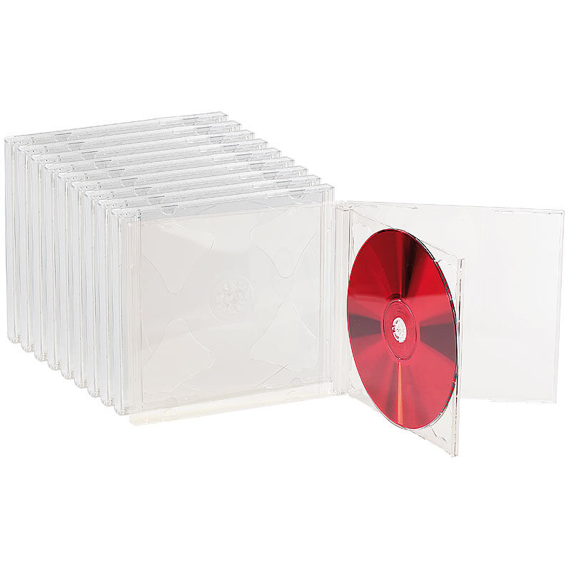 Pearl Doppel CD Jewel Boxen im 10er-Set, klares Tray