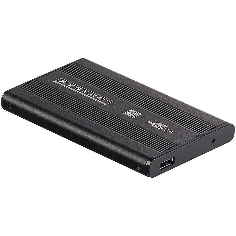 Xystec Externes USB-3.0-Festplattengehäuse für 2,5