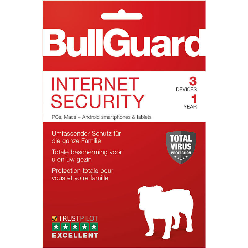 Bullguard 2xLizenzkarte InternetSecurity BullGuard, 6Lizenzen(PCs/Macs/Android)