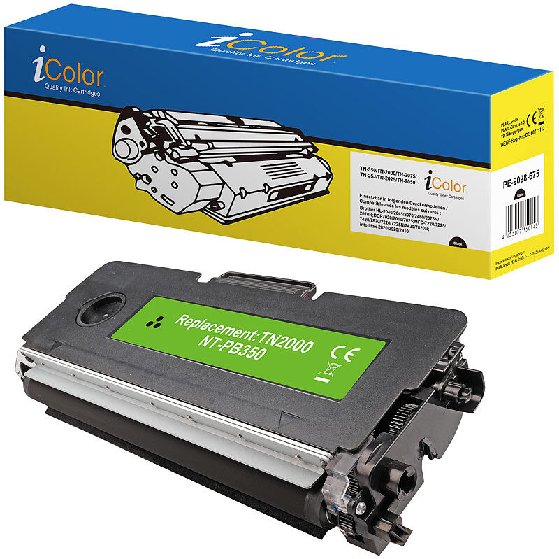 iColor Brother TN2000 Toner- Kompatibel für z.B.: Brother DCP 7020