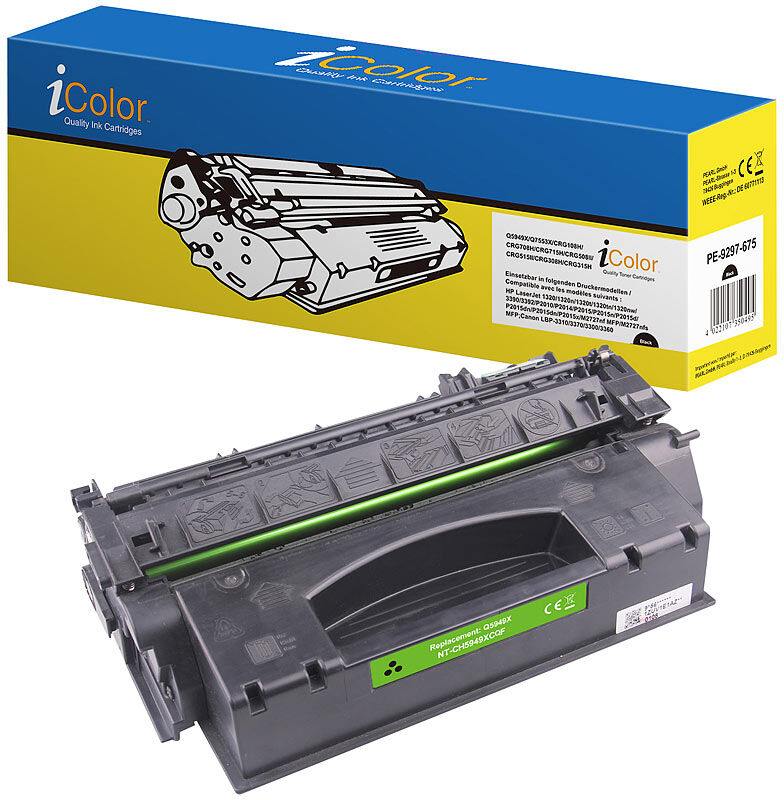 recycled / rebuilt by iColor HP Q5949X / No.49X Toner- Rebuilt