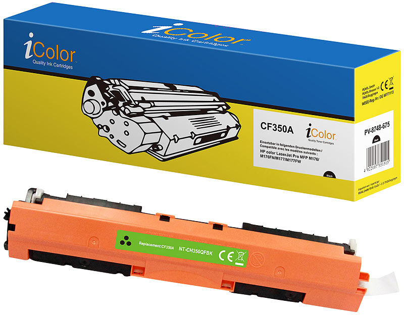 recycled / rebuilt by iColor HP CF350A / No.130A Toner- Rebuilt- black