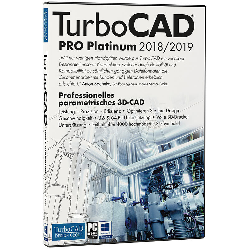 TurboCAD Design Group TurboCAD Pro Platinum V2018/2019