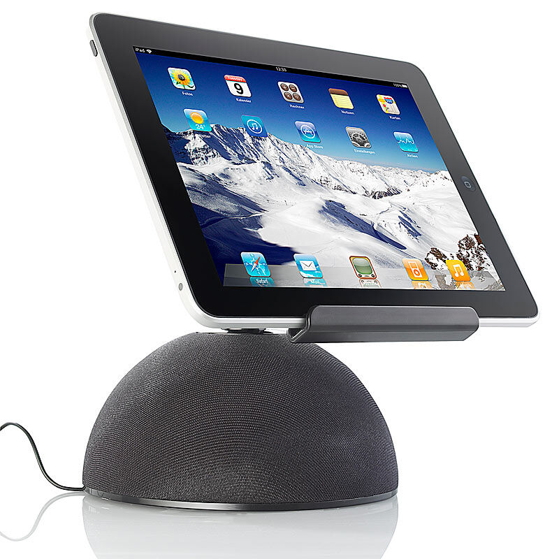 auvisio Aktive Universal-Sound-Station MSS-240.k für iPad & Tablet-PC