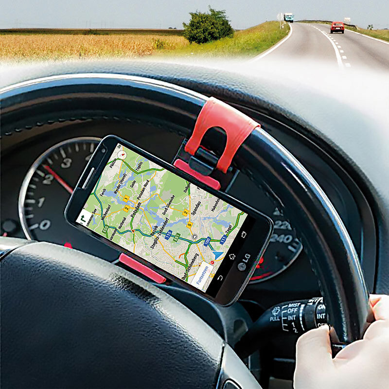Universal Smartphone-Halterung fürs Auto Catch & go Lenkrad-Halterung