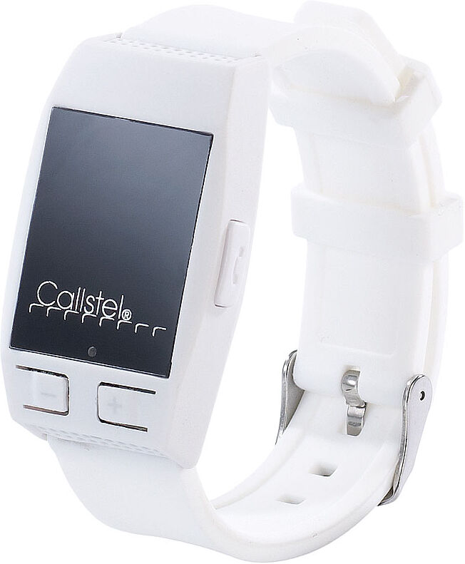 Callstel Freisprech-Armband mit Bluetooth & Lautsprecher, weiß