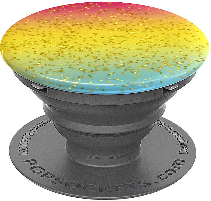 PopSockets Ausziehbarer Sockel und Griff für Handys und Tablets - Rainbow Showers