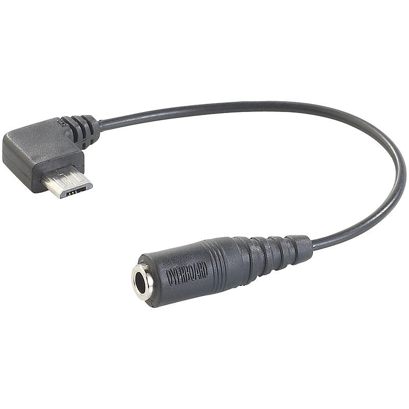 simvalley MOBILE Headset-Adapter Micro-USB auf 3,5-mm-Klinkenbuchse