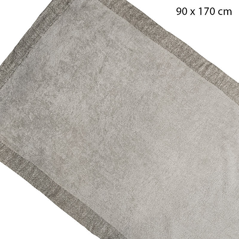 Strandbadetuch Malibu, Frottee aus 100% Baumwolle, 90x170 cm, grau