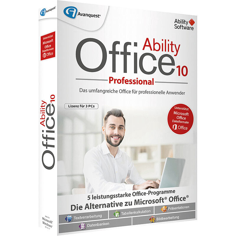 Avanquest Ability Office 10 Professional - Lizenz für 3 PCs
