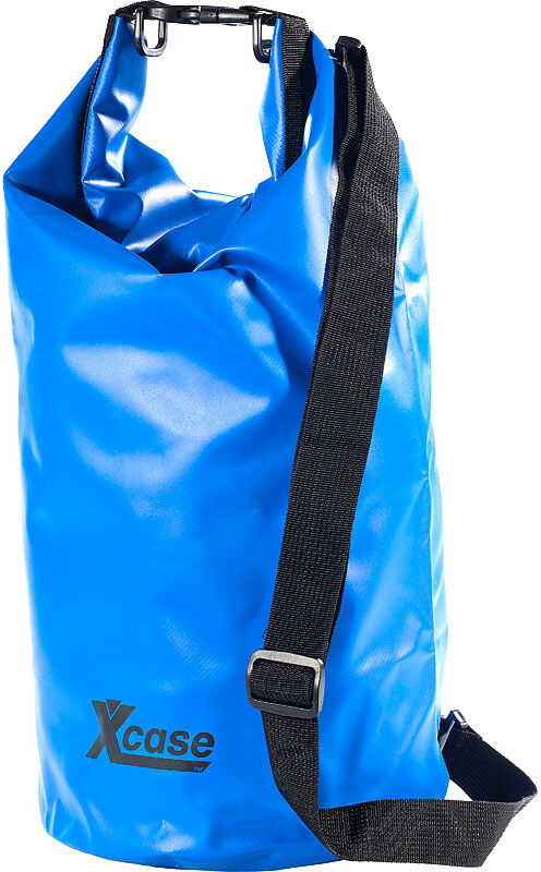 Xcase Wasserdichter Packsack 16 Liter, blau