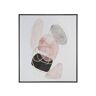 Gilde Pebbles Leinwand grau rosa blau H: 60 cm
